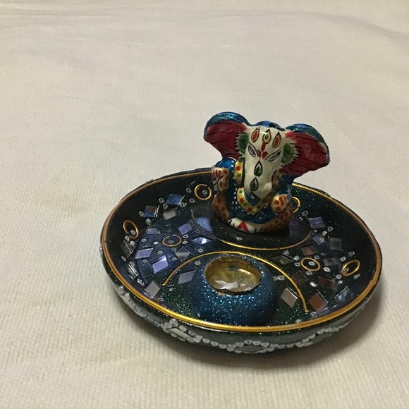 Ganesh Buddhist hippie gypsy boho incense holder - Picture 7 of 8